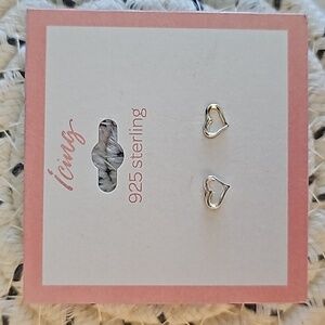 Icing 925 Sterling Heart Earrings
